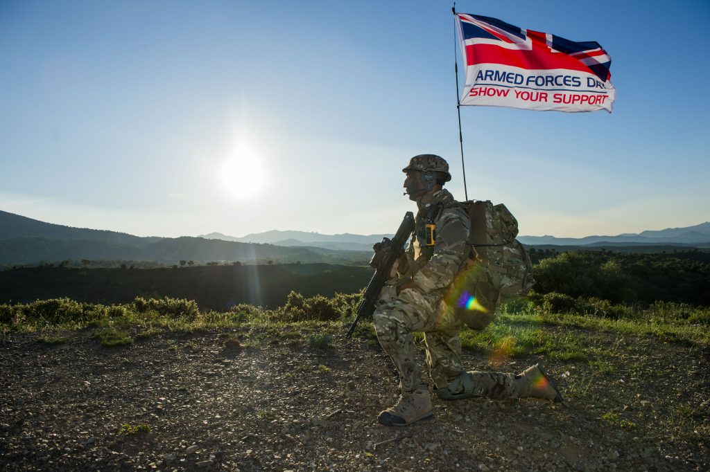 Reservist on Armed Forces day 