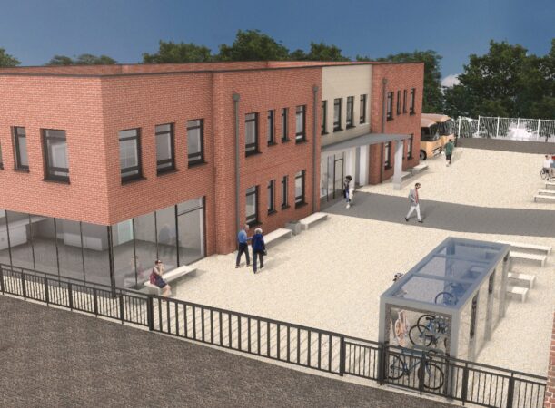 A digital model of a project the Estates team worked on.